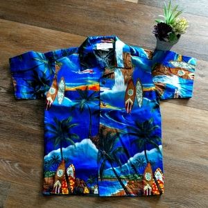 Real Hawaiian kids shirt, button up